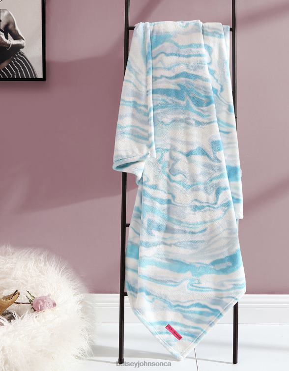 Women Marble Blue Throw Blanket Multi Betsey Johnson Accessories JHZ8F411