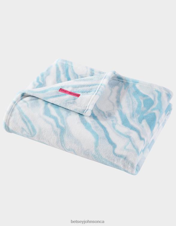 Women Marble Blue Throw Blanket Multi Betsey Johnson Accessories JHZ8F411