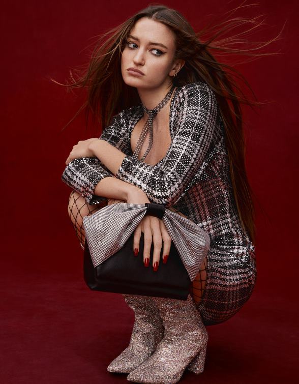 Women All The Bling Bow Handle Bag Black Betsey Johnson Accessories JHZ8F237