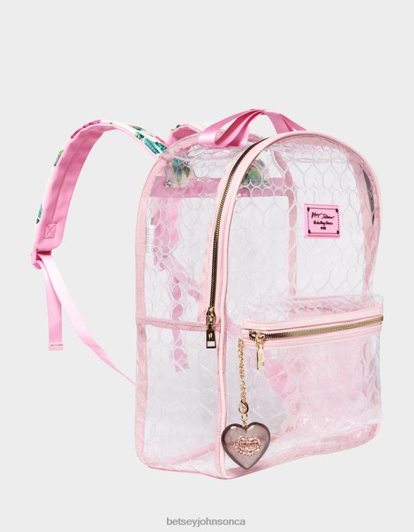 Women Clear Backpack With Pouch Blush Betsey Johnson Accessories JHZ8F233