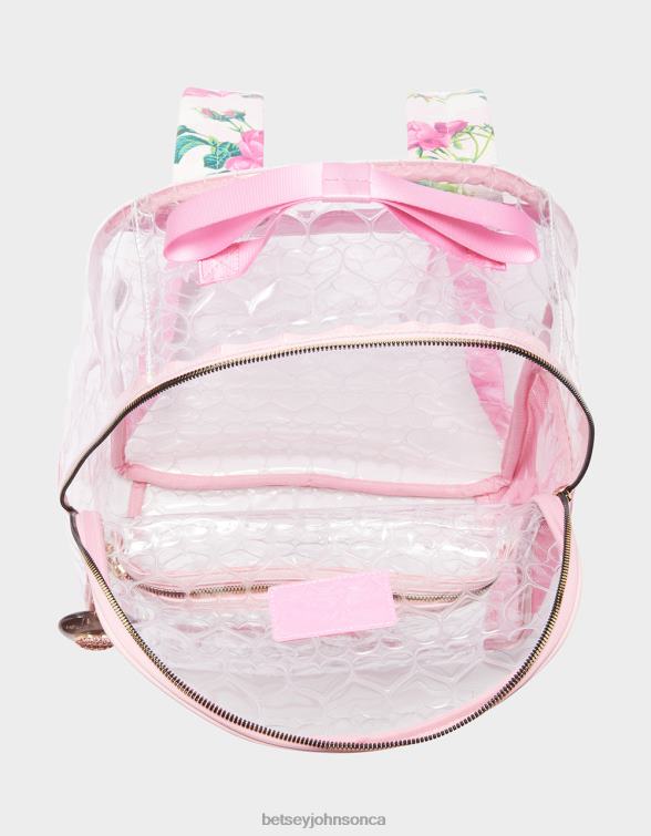 Women Clear Backpack With Pouch Blush Betsey Johnson Accessories JHZ8F233