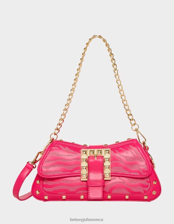 Women Easy There Tiger Crossbody Bag Pink Betsey Johnson Accessories JHZ8F261
