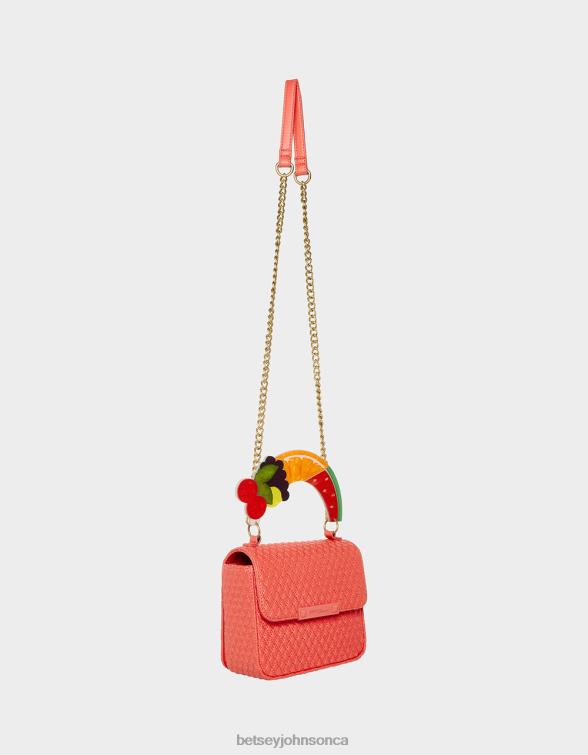 Women Fruity Handle Flap Bag Red Betsey Johnson Accessories JHZ8F214