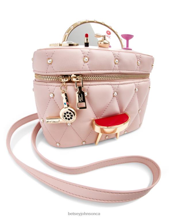 Women Kitsch Mirror Mirror Vanity Crossbody Blush Betsey Johnson Accessories JHZ8F217