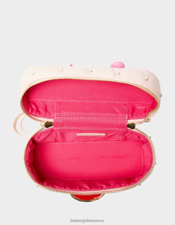 Women Kitsch Mirror Mirror Vanity Crossbody Blush Betsey Johnson Accessories JHZ8F217