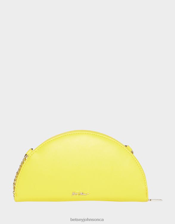 Women Kitsch Pucker Up Crossbody Yellow Betsey Johnson Accessories JHZ8F209