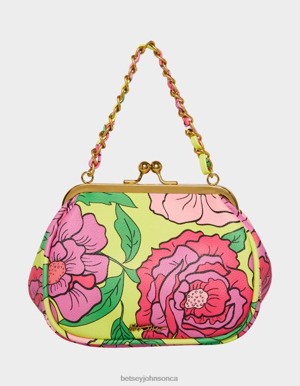 Women Lil' Nugget Kiss Lock Bag Floral Betsey Johnson Accessories JHZ8F236