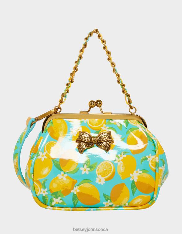 Women Lil' Nugget Kiss Lock Bag Lemon Betsey Johnson Accessories JHZ8F244