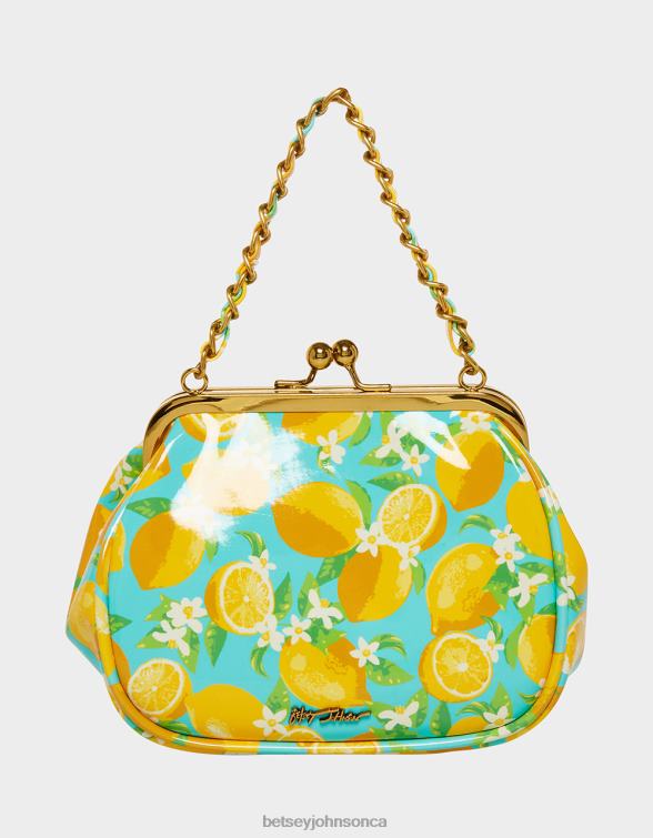 Women Lil' Nugget Kiss Lock Bag Lemon Betsey Johnson Accessories JHZ8F244