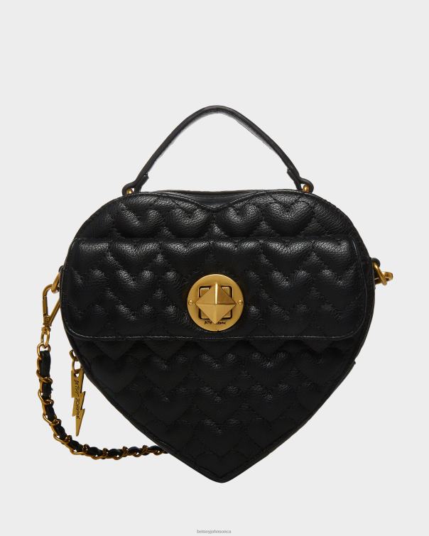Women Oh My Heart Crossbody Black Betsey Johnson Accessories JHZ8F257