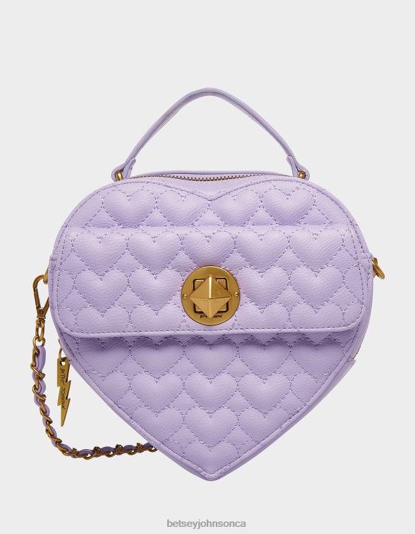 Women Oh My Heart Crossbody Lavender Betsey Johnson Accessories JHZ8F254