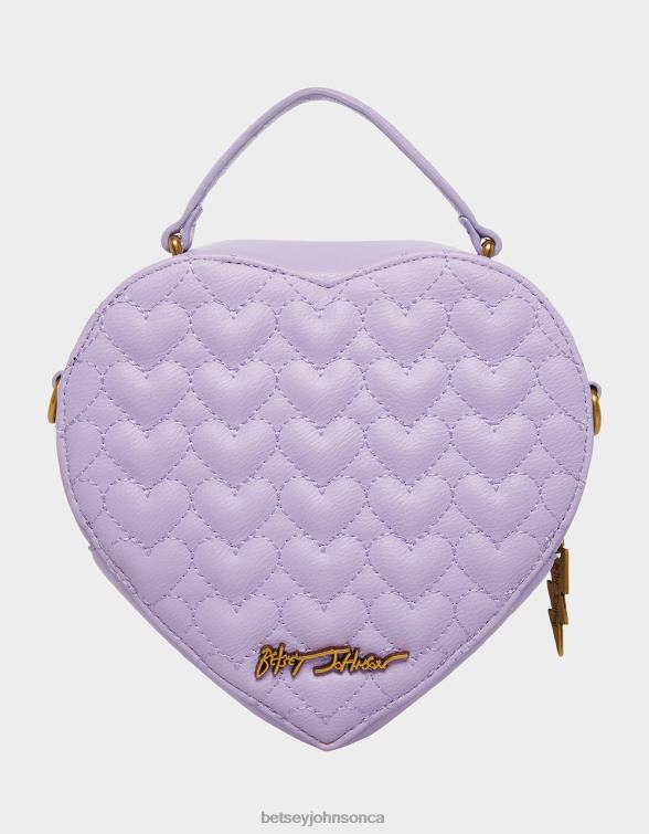 Women Oh My Heart Crossbody Lavender Betsey Johnson Accessories JHZ8F254