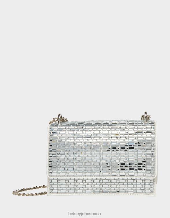 Women Shine On Convertible Flap Bag Ivory Betsey Johnson Accessories JHZ8F242