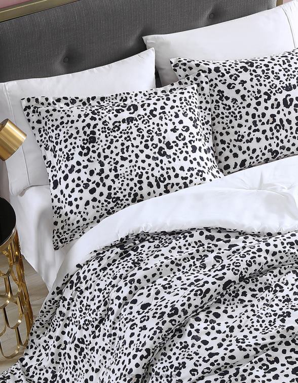 Unisex Full Queen Comforter Set Water Leopard Betsey Johnson Accessories JHZ8F404