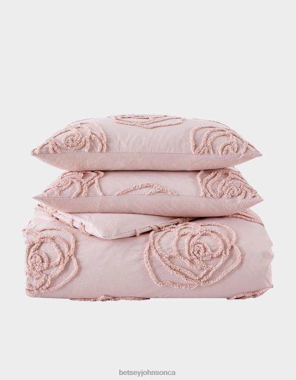 Unisex Pink Rose Full Queen Duvet Cover Bonus Set Multi Betsey Johnson Accessories JHZ8F412