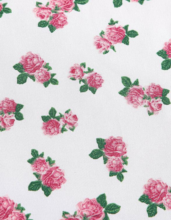 Unisex Tiny Pink Roses Full Sheet Set Multi Betsey Johnson Accessories JHZ8F402