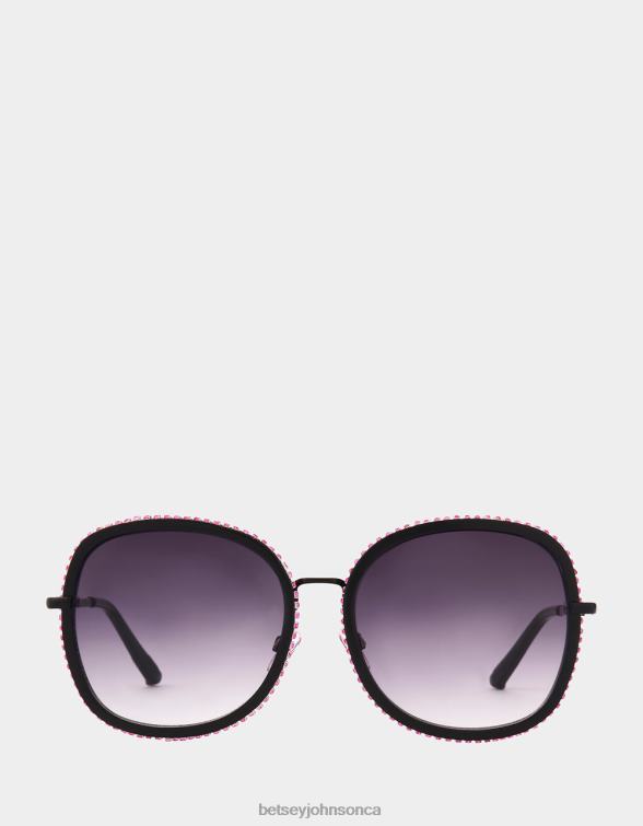 Women All The Trimmings Sunglasses Black Betsey Johnson Accessories JHZ8F383