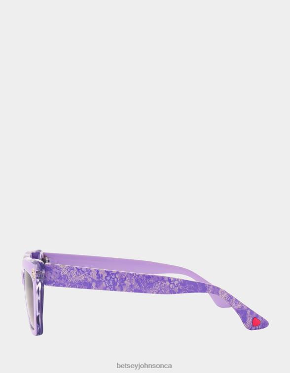 Women Petite Petals Sunglasses Purple Betsey Johnson Accessories JHZ8F382