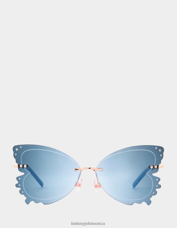 Women Take Flight Sunglasses Blue Betsey Johnson Accessories JHZ8F369