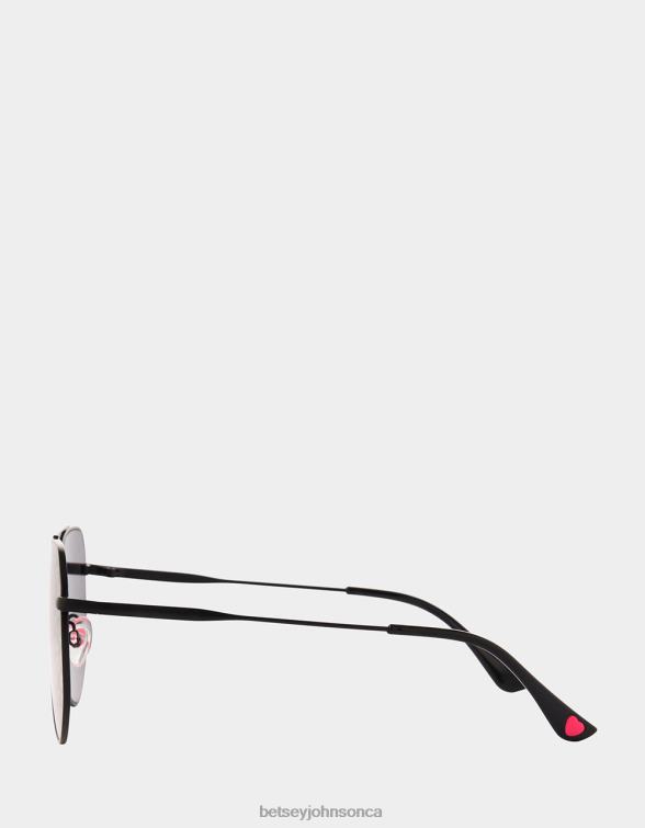 Women The Fine Print Sunglasses Black/Pink Betsey Johnson Accessories JHZ8F377