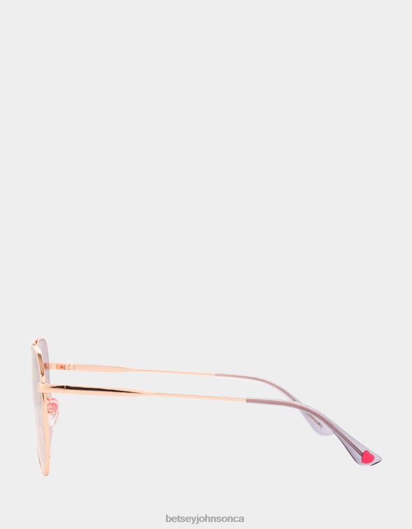 Women The Fine Print Sunglasses Gold Betsey Johnson Accessories JHZ8F374