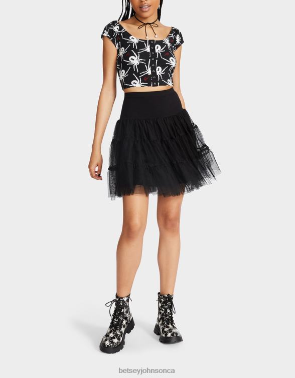 Women 80Th Bash Tulle Tutu Black Betsey Johnson Clothing JHZ8F272