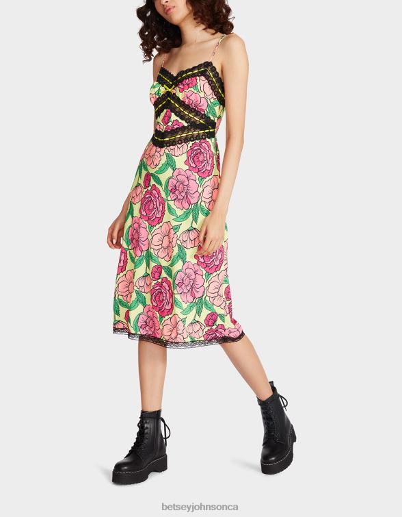 Women Hollywood Midi Dress Lime Betsey Johnson Clothing JHZ8F262