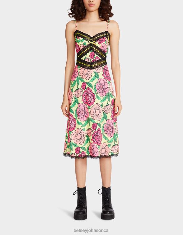 Women Hollywood Midi Dress Lime Betsey Johnson Clothing JHZ8F262