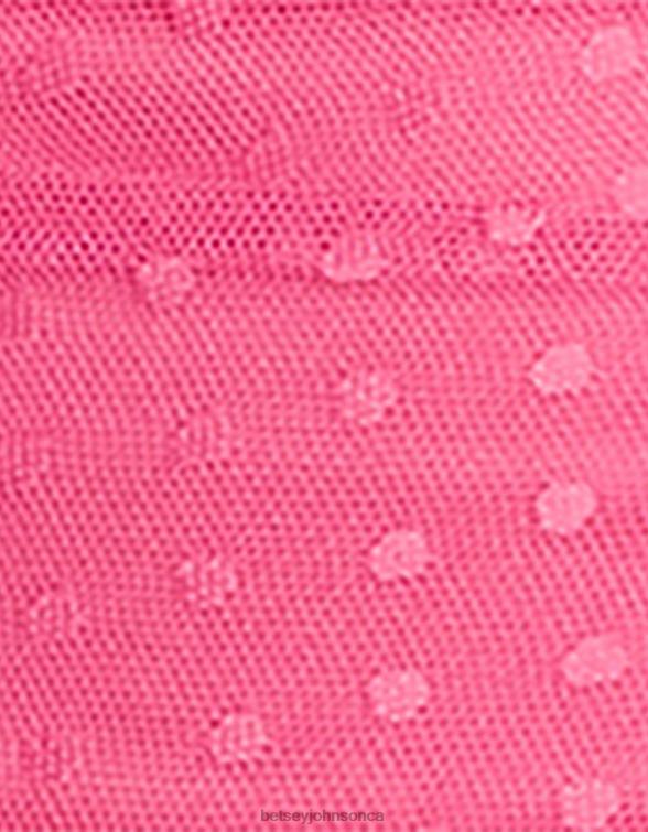 Women Meshing Around Strapless Mini Dress Pink Betsey Johnson Clothing JHZ8F279