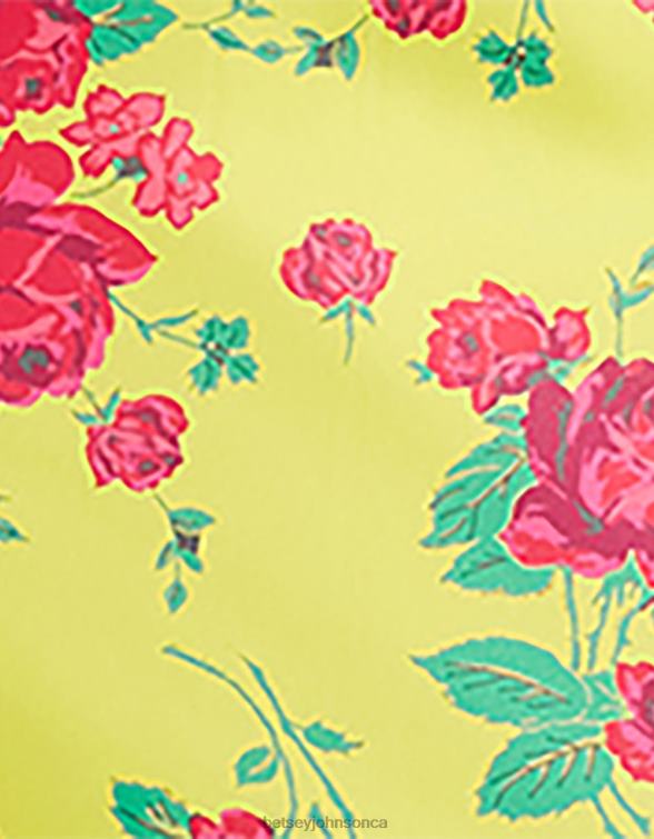 Women Painted Rose Midi Dress Lime Betsey Johnson Clothing JHZ8F284