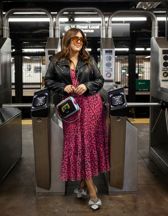 Women Wild N Out Stretch Lace Corset Midi Hot Pink Betsey Johnson Clothing JHZ8F276