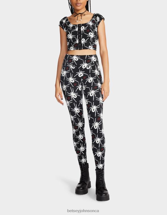 Women 80Th Bash Second Skin Legging Black/White Betsey Johnson Clothing JHZ8F304