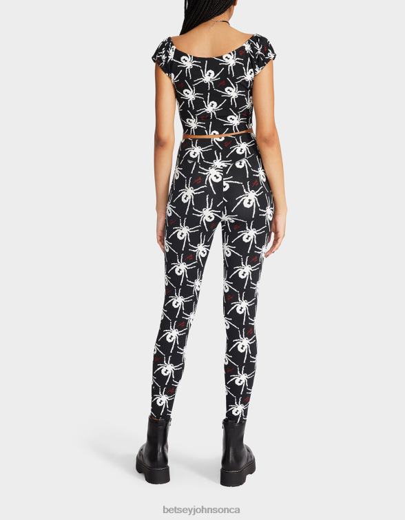 Women 80Th Bash Second Skin Legging Black/White Betsey Johnson Clothing JHZ8F304