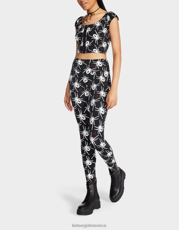 Women 80Th Bash Second Skin Legging Black/White Betsey Johnson Clothing JHZ8F304