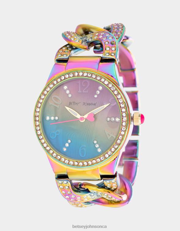 Women Betsey Time Linked Up Watch Multi Betsey Johnson Jewelry JHZ8F323