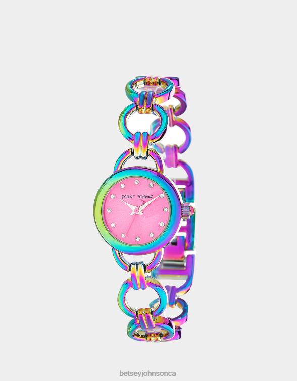Women Betsey Time Links Of Love Watch Multi Betsey Johnson Jewelry JHZ8F345
