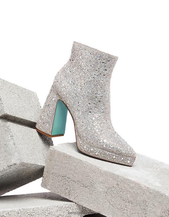 Women Della Rhinestones Betsey Johnson Shoes JHZ8F15