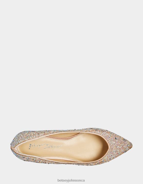 Women Sb-Jude Nude Satin Betsey Johnson Shoes JHZ8F99