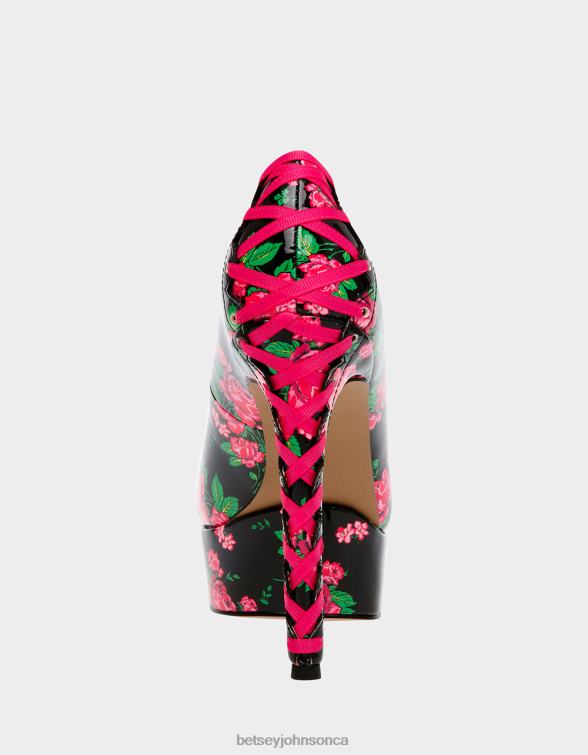 Women Bonnee Black Multi Betsey Johnson Shoes JHZ8F109
