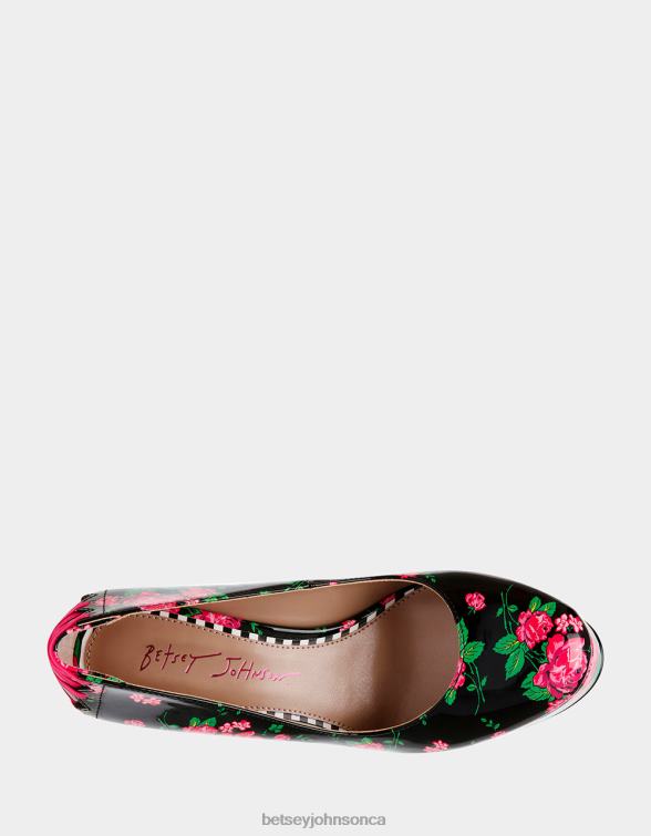 Women Bonnee Black Multi Betsey Johnson Shoes JHZ8F109