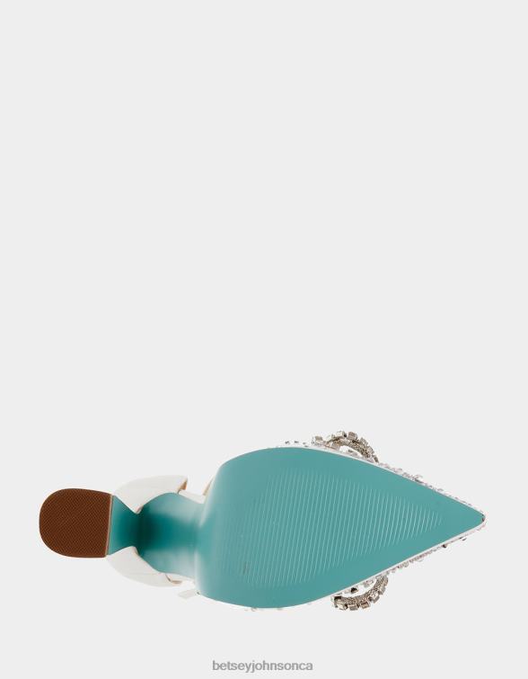 Women Cher White Betsey Johnson Shoes JHZ8F83