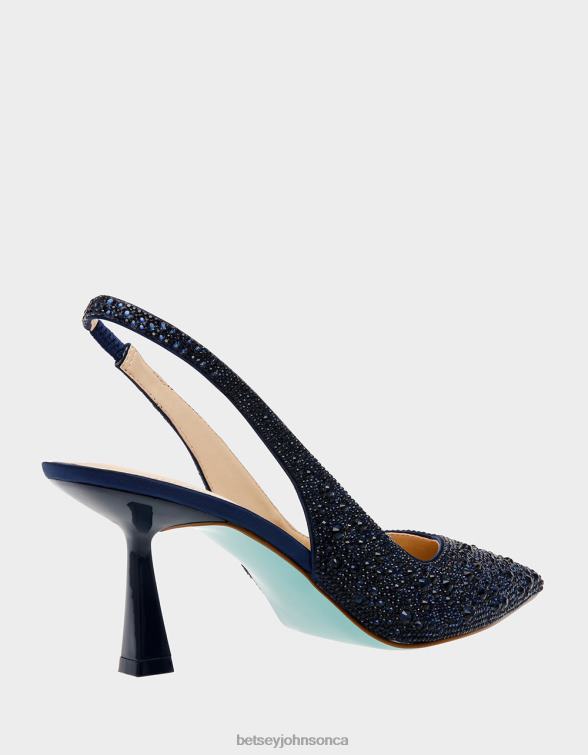 Women Clark Navy Betsey Johnson Shoes JHZ8F148
