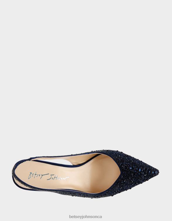 Women Clark Navy Betsey Johnson Shoes JHZ8F148