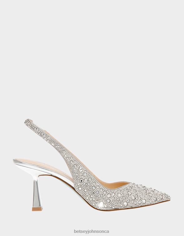 Women Clark Silver Betsey Johnson Shoes JHZ8F18