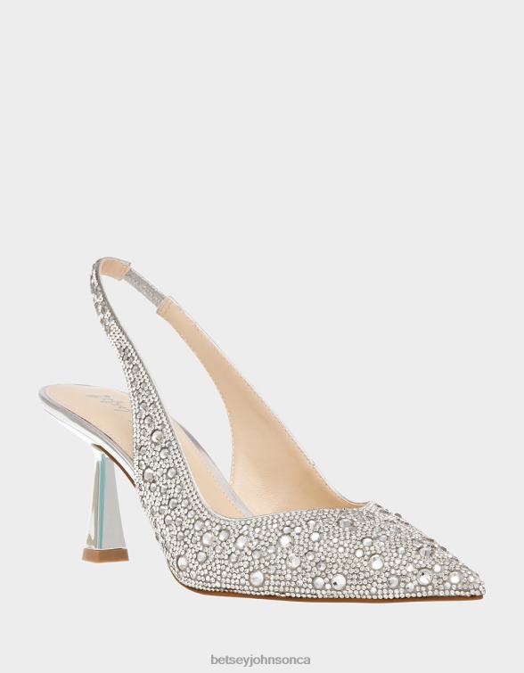Women Clark Silver Betsey Johnson Shoes JHZ8F18