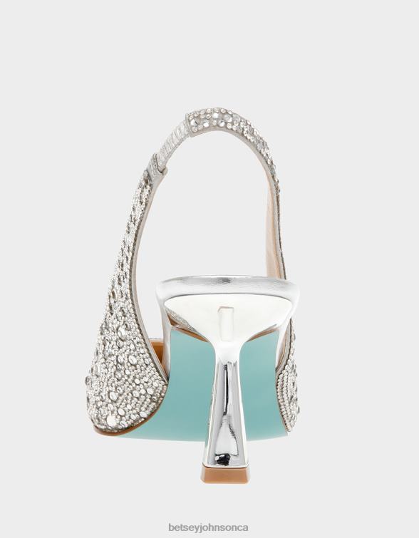 Women Clark Silver Betsey Johnson Shoes JHZ8F18