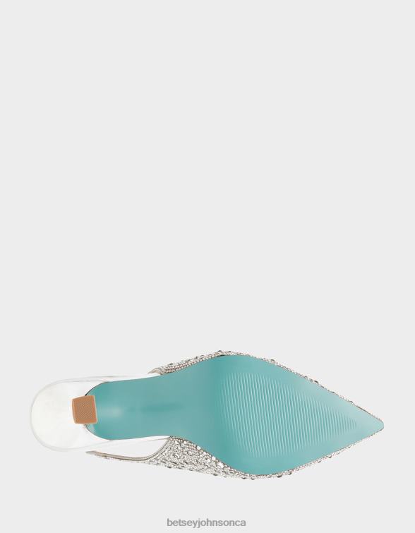 Women Clark Silver Betsey Johnson Shoes JHZ8F18