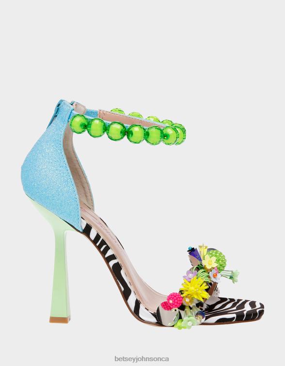 Women Clooney Blue Multi Betsey Johnson Shoes JHZ8F111