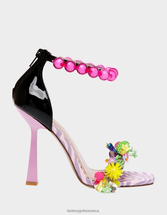 Women Clooney Pink Multi Betsey Johnson Shoes JHZ8F98
