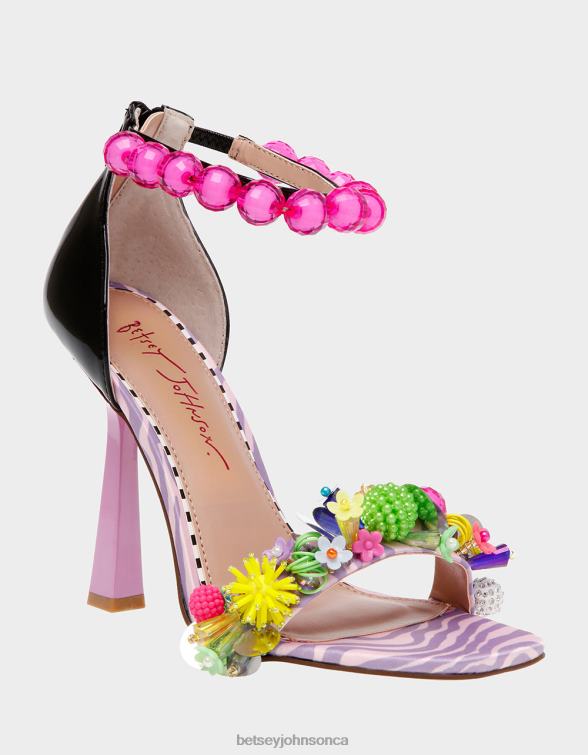Women Clooney Pink Multi Betsey Johnson Shoes JHZ8F98